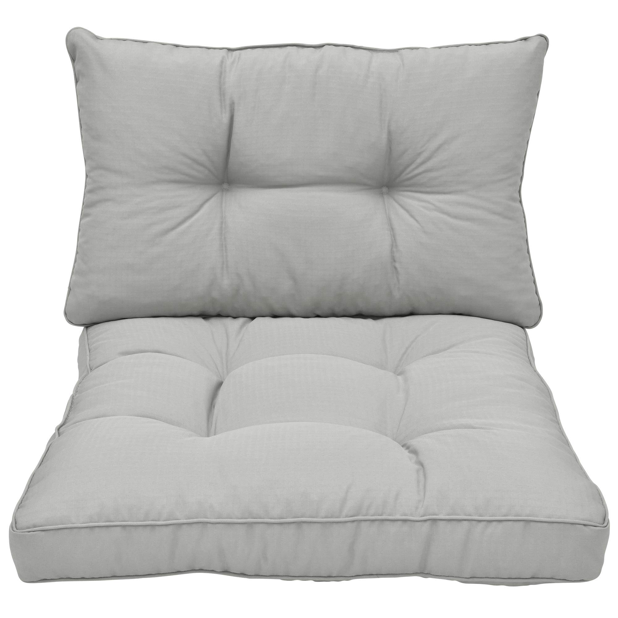 Beautissu Lounge Cushion Xluna Outdoor Back Pad 50 x 40 x 12 cm Rattan