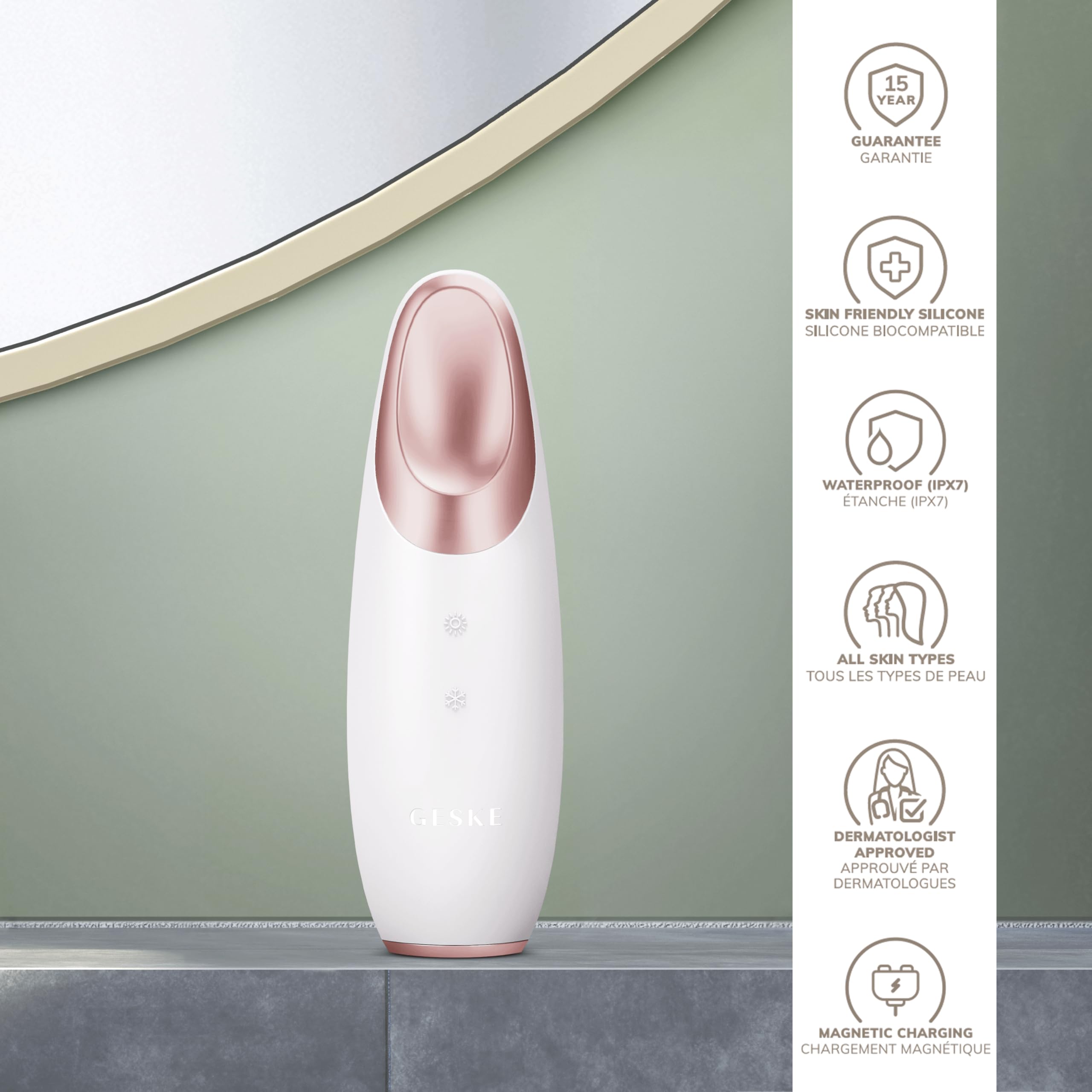 GESKE SmartAppGuided Warm & Cool Eye Energizer with Sonic Massage