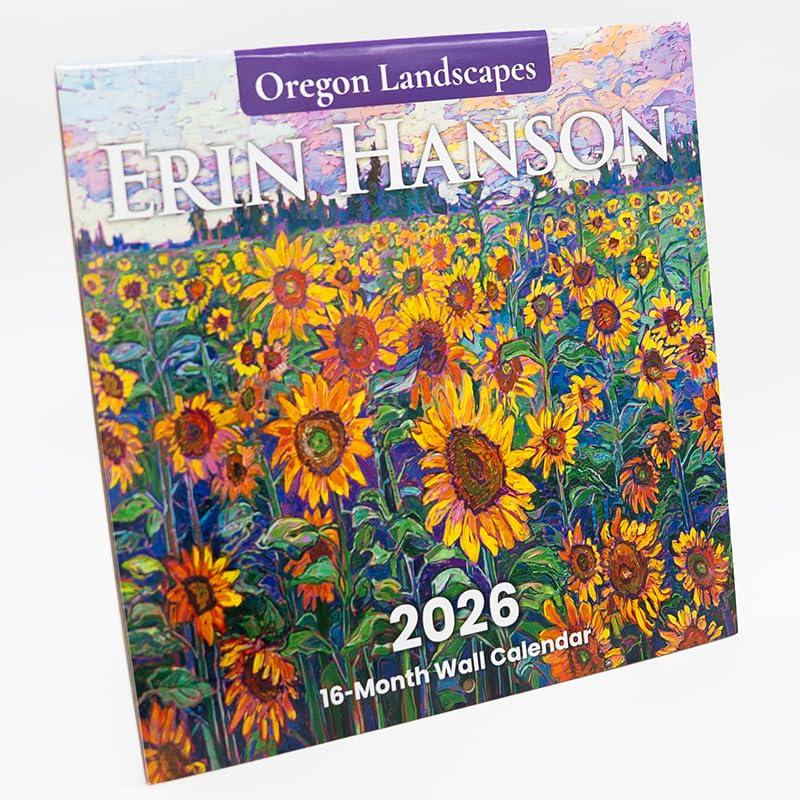 2026 Erin Hanson Calendar Oregon Landscapes Fine Art | Large Wall Calendar with Vibrant Impressionism Oregon Landscapes Paintings | Monthly Calendar