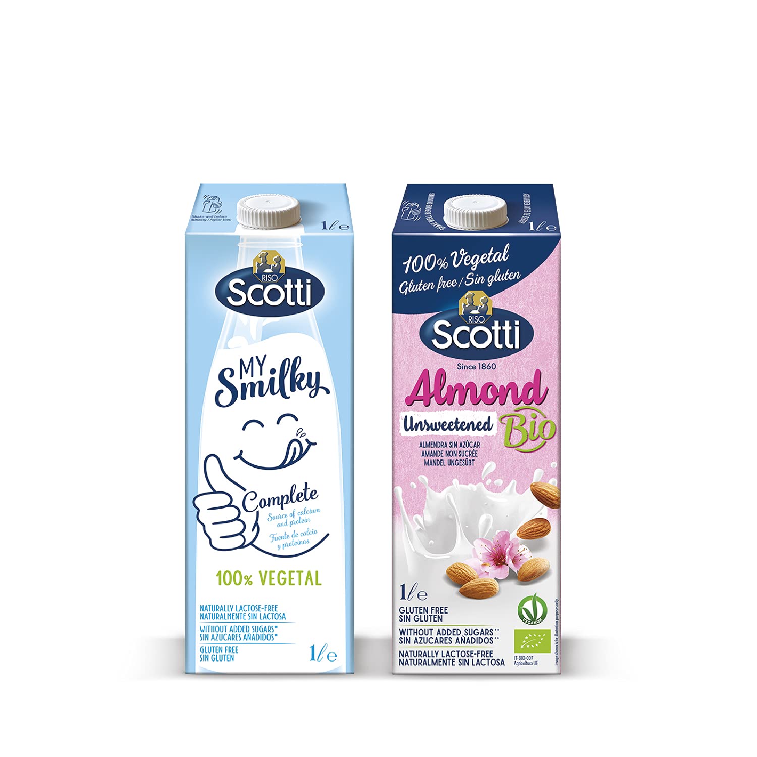 Riso Scotti Almond Unsweetened Bio + Scotti My Smilky 25% off