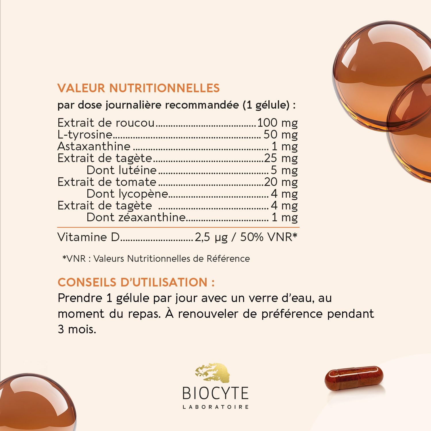 BIOCYTE Zestaw Terracotta Samoopalający - Bezsłoneczny odcień - Bez Beta Carotene - , Luteina, Astaksantyna, L-tyrozyna, Witamina D - 90-dniowy program