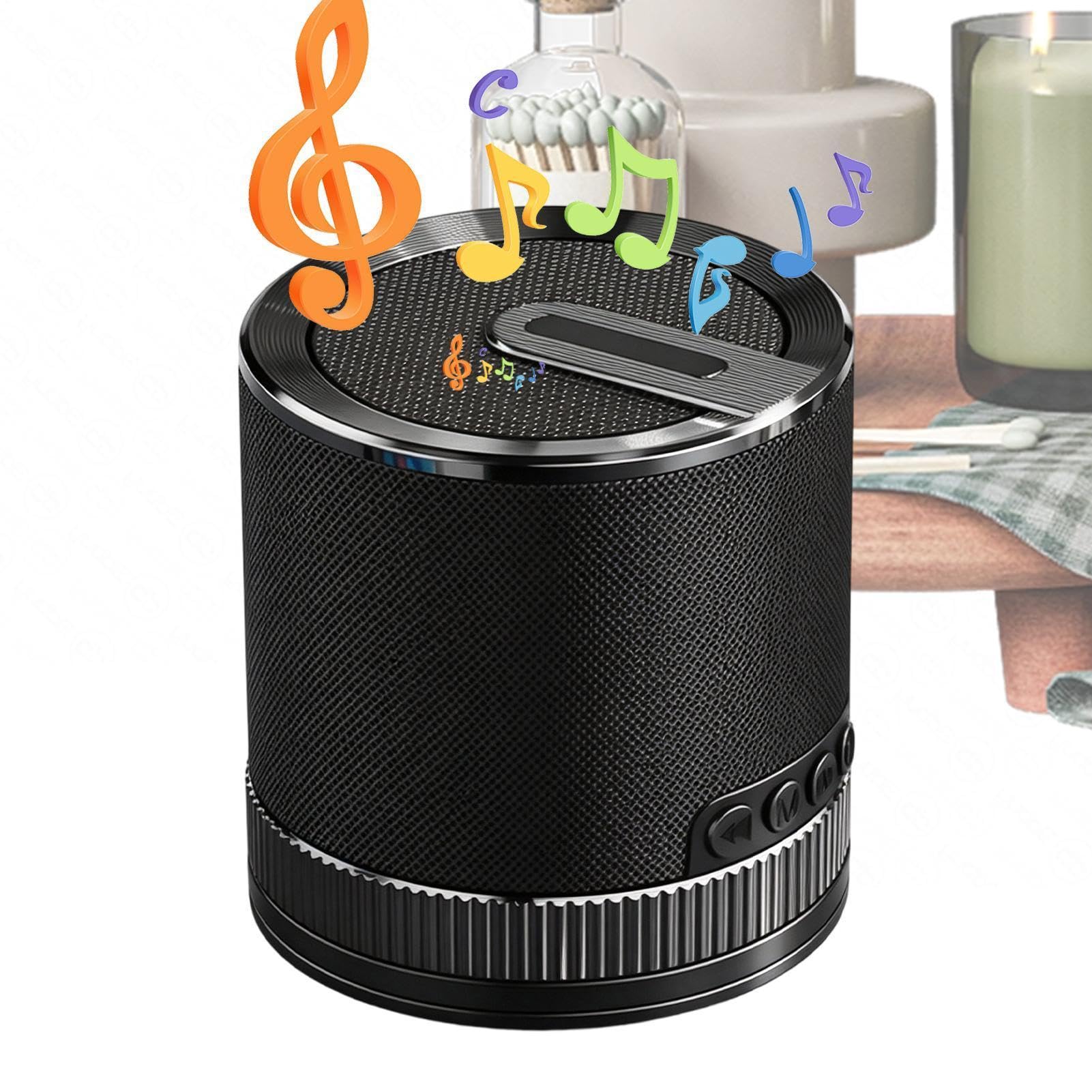Generico Cassa Doccia Wireless con Basso, Player Portatile Suono Forte