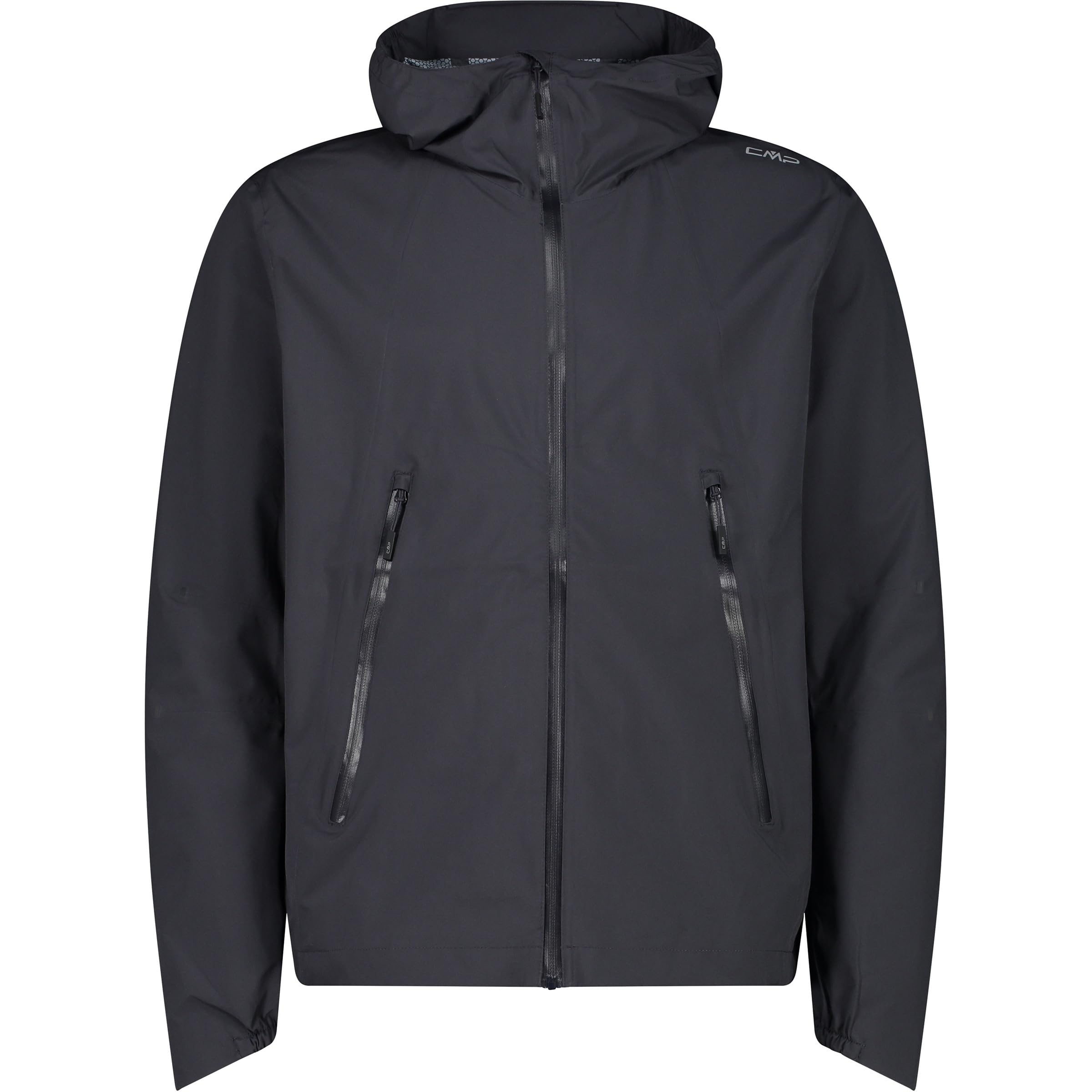 Cmp Men's Noir Waterproof Jacket With Fixed Hood