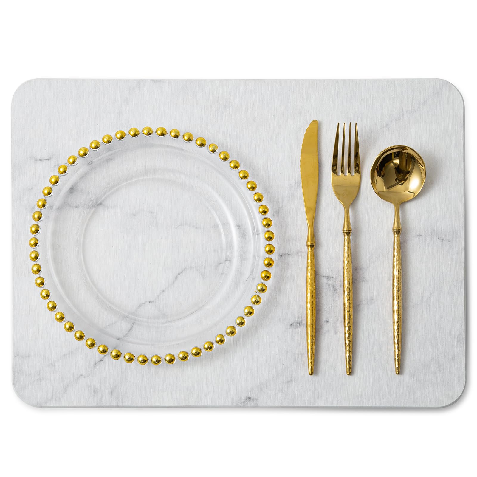 Stone Drying Mat for Kitchen Counter,Quick Drying Diatomaceous Earth for Tableware Mat,Ultra Absorbent Fast Dry Non-Slip Resistant Eco-Friendly Stone Dish Drying Mat 16"(L)×12"(W) in(Marbling)