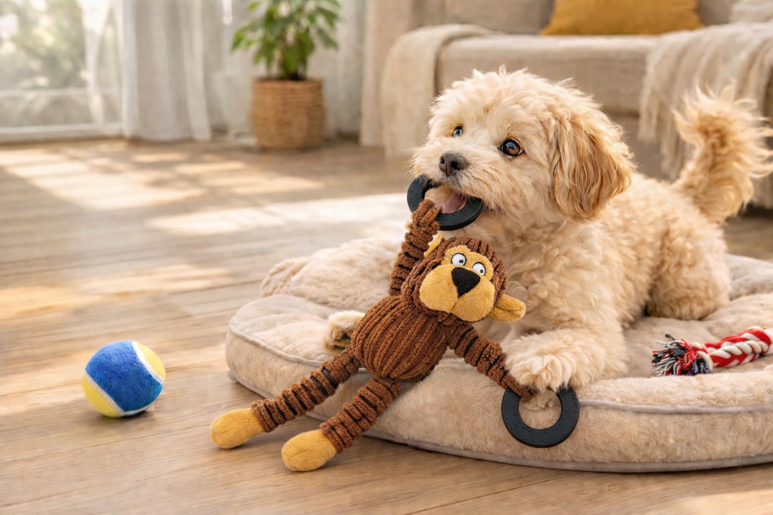 Dog Gift Box for Small Dogs & Puppies – Dog Birthday Gift Set with Toys & Treats, New Puppy Welcome Kit, Pet Gift Basket for Dogs
