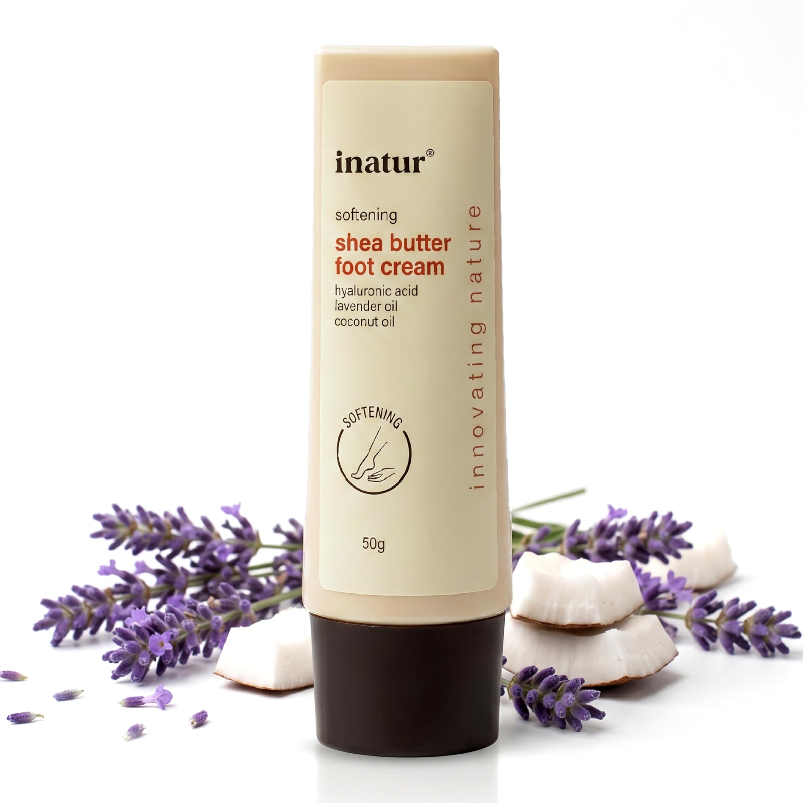 inatur Shea Butter Foot Cream | Intensive Unisex Moisturizer for Dry & Cracked Feet | Deeply Hydrates, Reduces Calluses, Repair & Smooths Rough Heel | With Coconut, Lavender & Hyaluronic Acid | 50g-picture-44