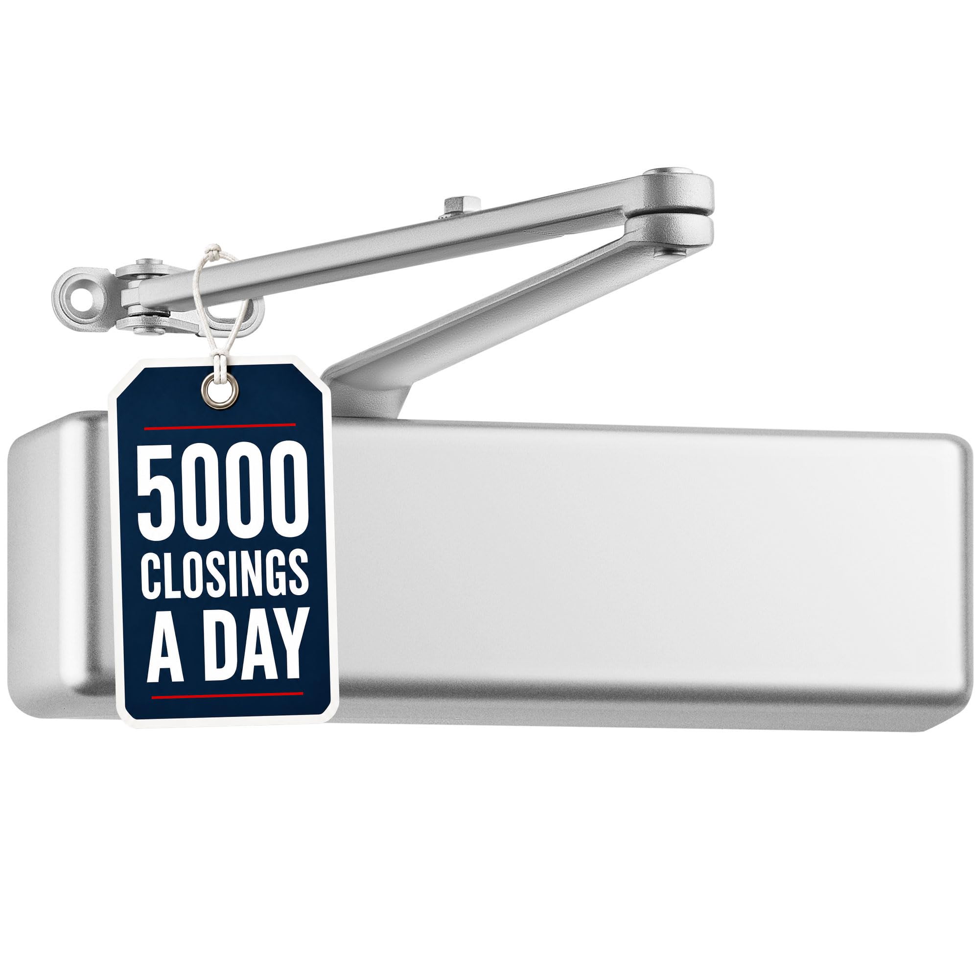 Lawrence Extra Heavy Duty Door Closer Commercial Grade 1 - Adjustable 6-Speed Delayed-Action Door Control with 3 Pistons – Flexible Installation with Included Hardware - Embassy Series LH8016
