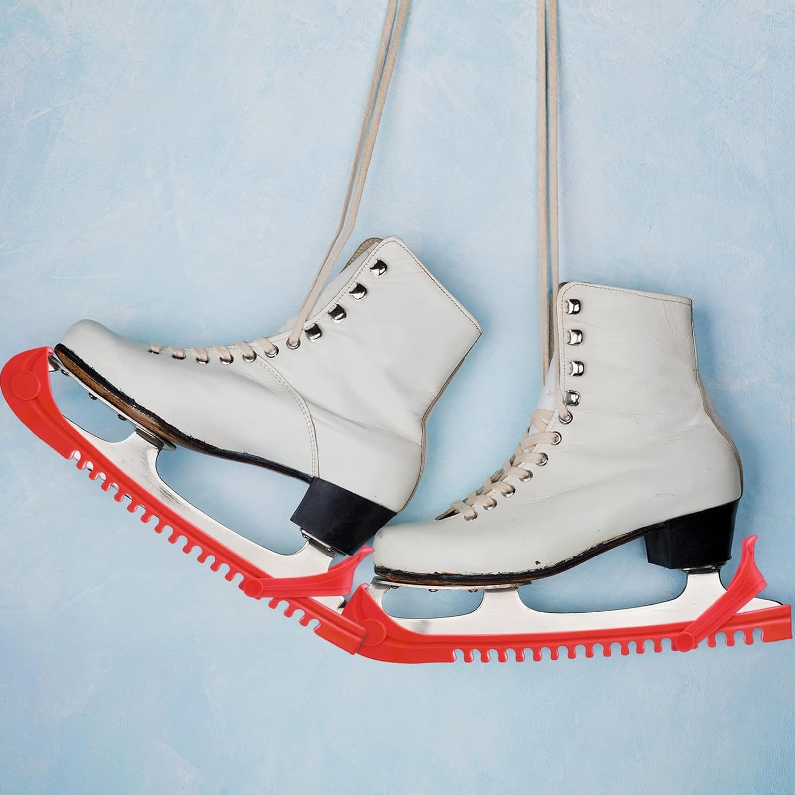Protectores de Cuchillas de Patines de Hockey sobre Hielo,Patines de Hielo Ajustables con Muelle,Protectores de Patines Sobre Hielo,Protector de Patines de Hielo Ajustables,para Niños,Adultos