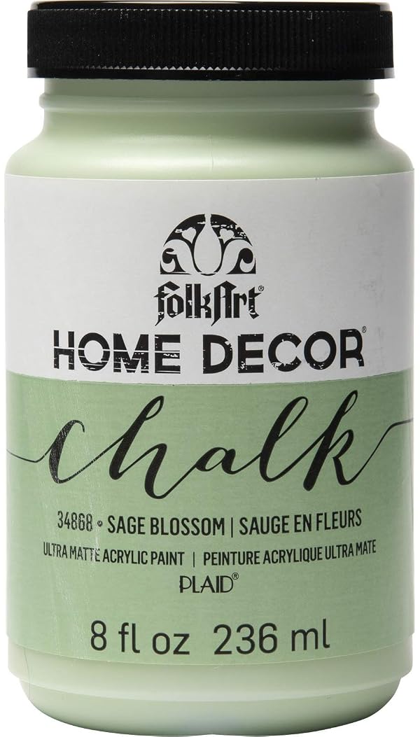 FolkArt Home Décor Chalk Finish Acrylic Paint, 8oz, 8 ounce, Sage Blossom by FolkArt - Used condition - US$8.18