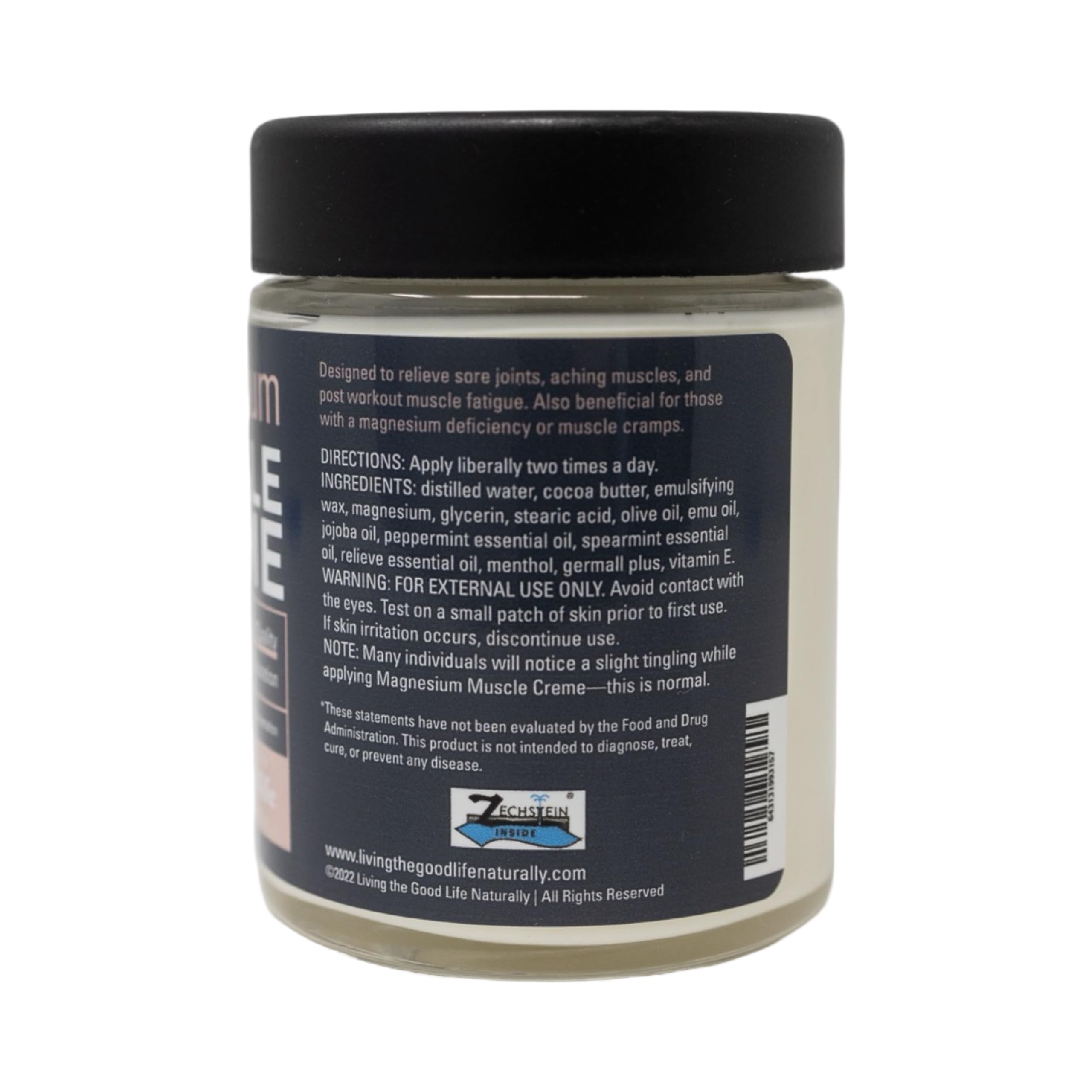 Magnesium Cream for Muscles, Transdermal Cooling Menthol Rub, 4 oz Jar — Amazon image 6