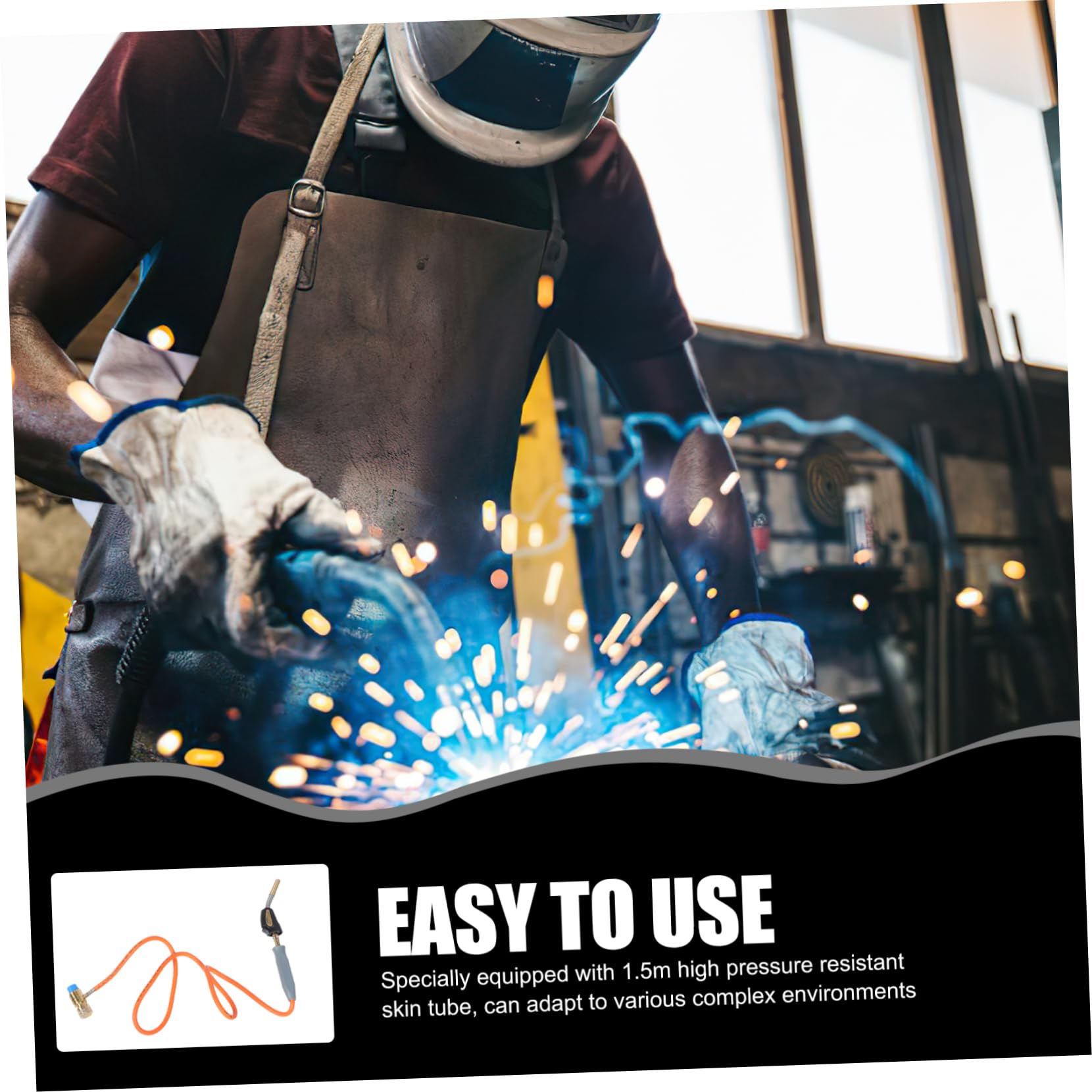 OFFSCH Set Propane Torch Welding Gas Torch 1.5m Hose for Soldering Welding American Type High-temperature