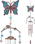 Chimes du vent - Chimes de vent de colibris verts pour les tons profonds extérieurs 34 pouces 5 Tubes en aluminium, Anniversaire, Mémorial, Cadeaux colibri pour maman, Grand-mère, Décorations pour la maison, Jardin, Patio, Cour arrière