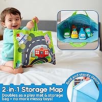 Vista 5 de ALASOU 8 unidades de grúas de bebé para niños de 1 año con tapete de juego/bolsa de almacenamiento, regalo de primer cumpleaños, cesta de Pascua