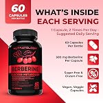 Nutratology® Berberine Supplement | Canadian-Made | Max Potency 500MG Per Capsule - Supports Glucose Metabolism & Healthy Blood Sugar Levels Through Efficient Metabolism Of Sugar & Fats - 60 Capsules