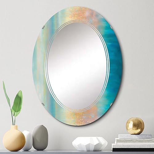 Vista 13 de The Awakening of Dawn IV- Vanity Mirror, Bathroom Mirrors, Wall Mirrors for Living Room, Bedroom - Round Mirror - Large 24'x24', 32'x32