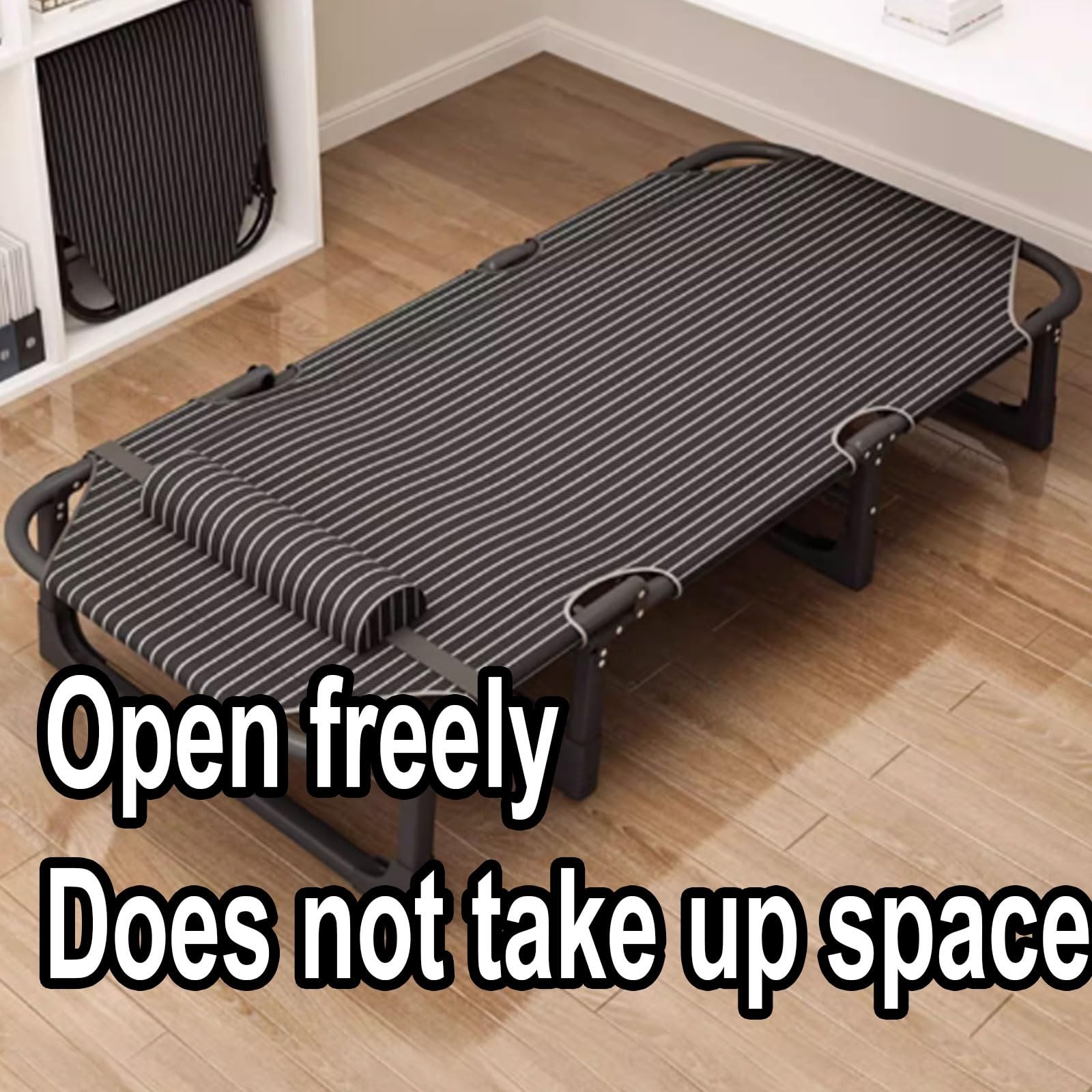 Brandina da Campeggio Pieghevole Tessuto Oxford Telaio in Acciaio al Carbonio Regolazione A 3 velocità per Tenda Arrampicata Pesca Backpacker Spiaggia(190 * 68 * 28cm)