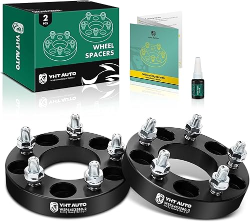 Miniatura 9 de YHTAUTO Espaciadores de rueda de 5 x 4.5 pulgadas para modelos Toyota, Ford, Jeep, Honda, Dodge, KIA, Hyundai, Chrysler y Mazda, separadores de