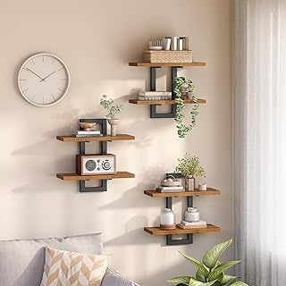 12 Bathroom Shelves Decor Ideas for Simple Stylish Displays 35 HOOBRO Floating Shelves, 15 Inch Wall Shelf Set of 3, Wall Mounted Stora...