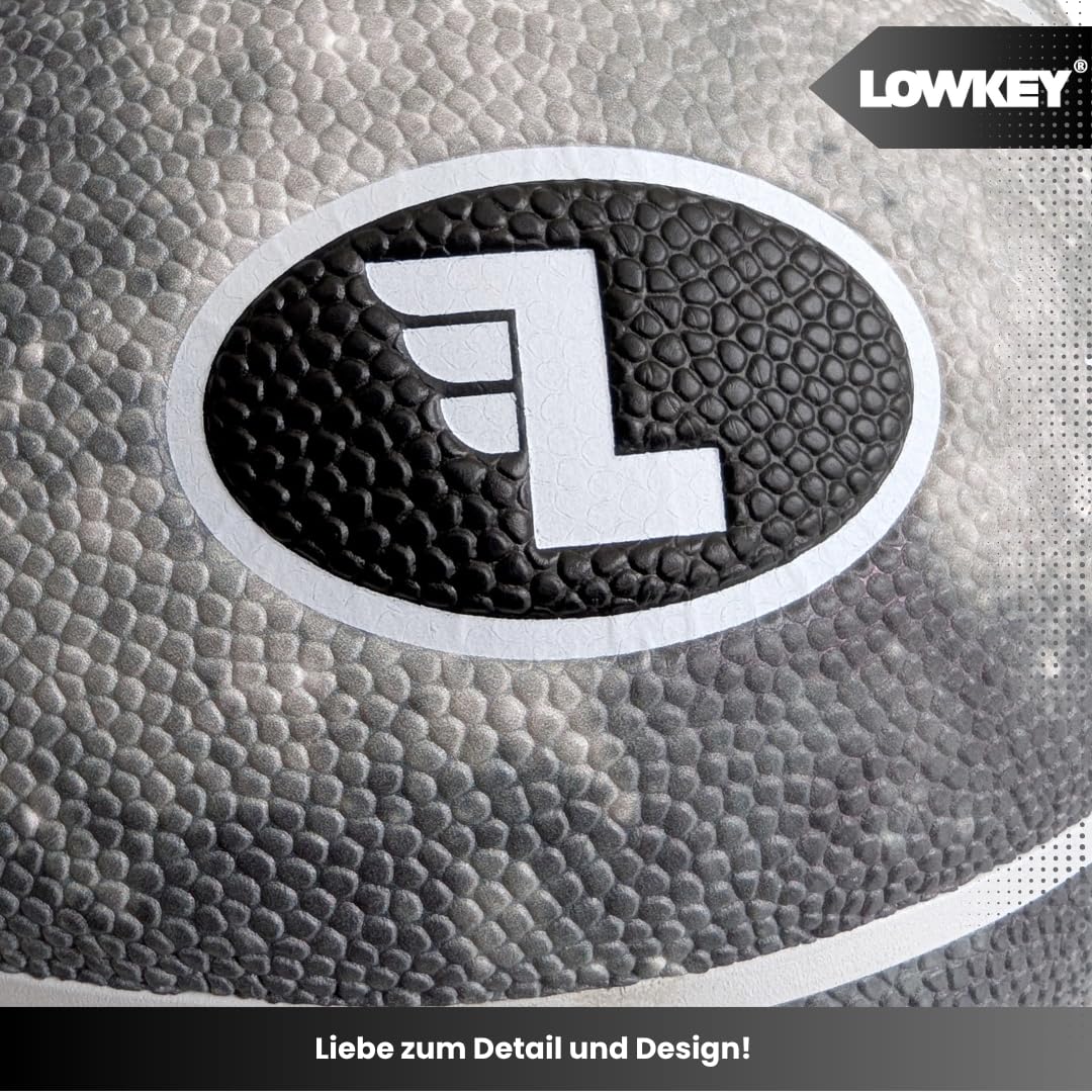 Lowkey Basketball Indoor & Outdoor Größe 7 | Design Basketball | Anti-Rutsch Beschichtung & Erstklassiger Grip Ball im Melon & Moon & Ice Pop Design