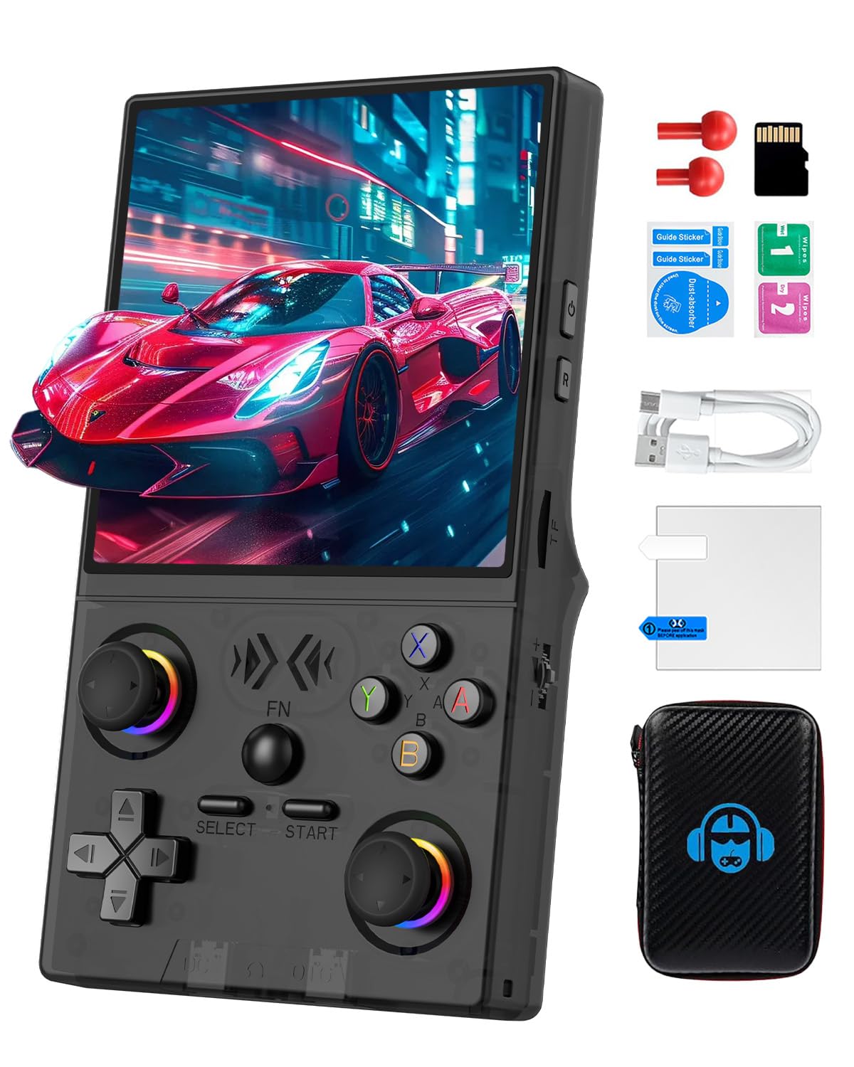 Photo 1 of MVMOD XF40V Retro Handheld Game Console - 64GB, Black