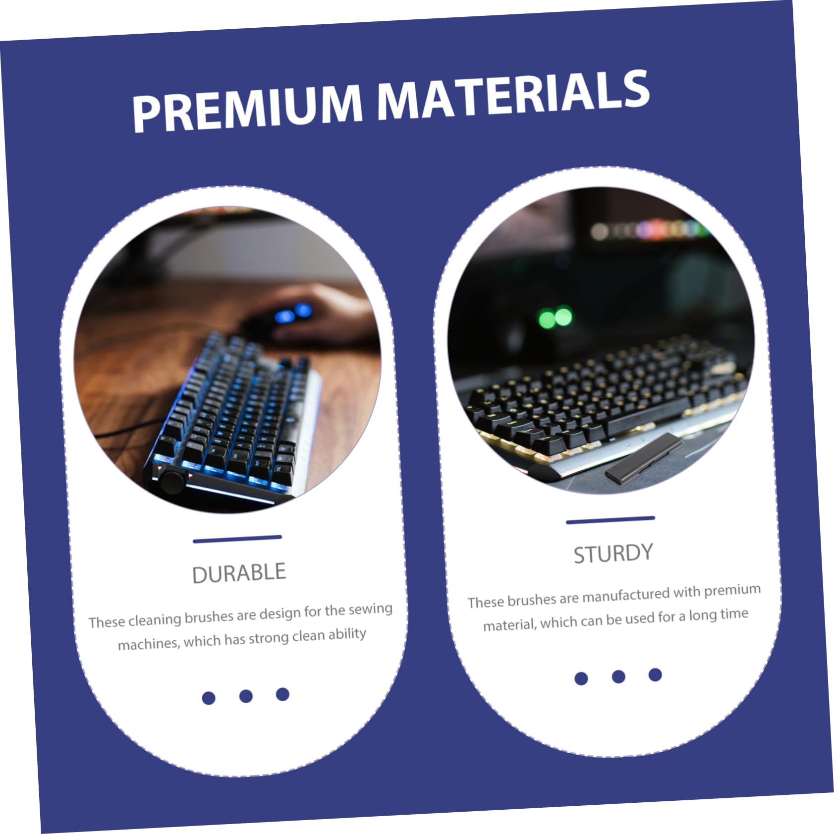 UKCOCO 5 Pz spazzola per la pulizia della tastiera detergente per compresse accessorio per la pulizia della tastiera abito computer portatile strumento di pulizia per laptop pulito topo