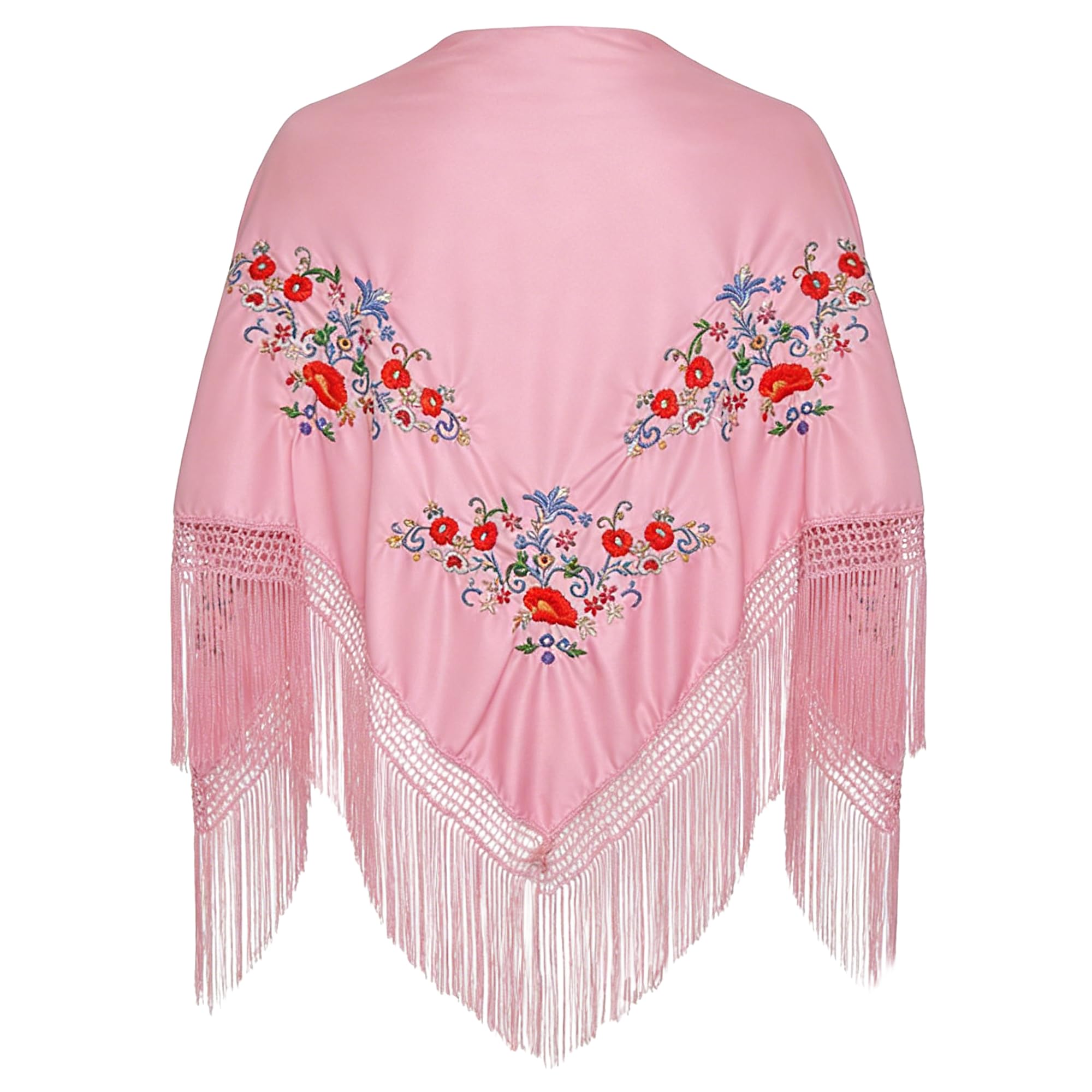 Wildarms Mantón de Sevillana Bordado con Flecos para Flamenco Feria Disfraz Baile Tradicional Mujer — view 13