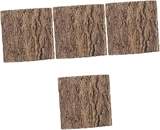 Balacoo 4 Pçs Tanque De Peixes De Estimação Paisagismo Reptisoil Aranha Terrário Animais De Vidro Fundo Do Tanque De Répteis Casca De Cortiça Para Répteis Decoração Do Habitat De Répteis