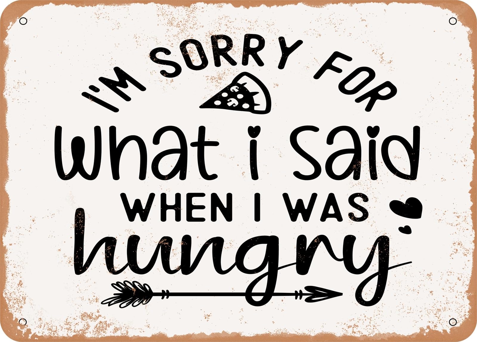 Miaomansenstore Metal Sign - I'm Sorry For What I Said When I Was Hung - Vintage Look Sign Home Decor
