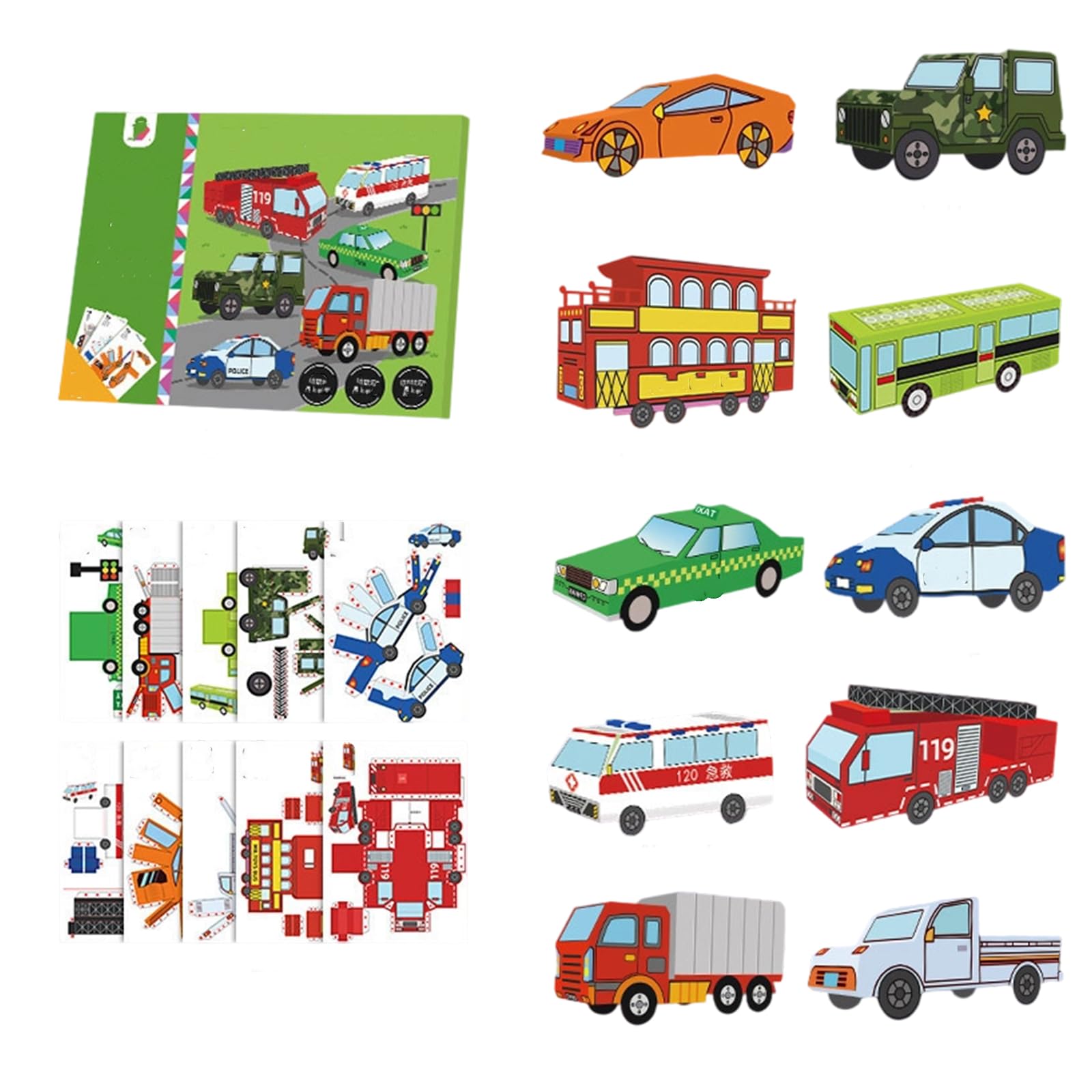 Shurhome Kids Paper Craft Safe Art Projects with Step-by-Step & Travel Storage Paper Art Set for Kids