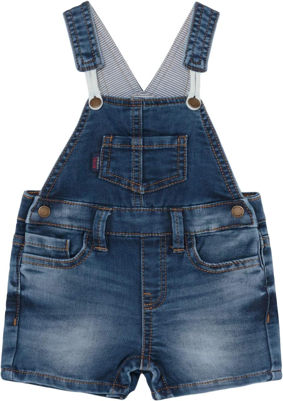 Mayoral Soft Denim Short Overall for Baby-Boys Denim