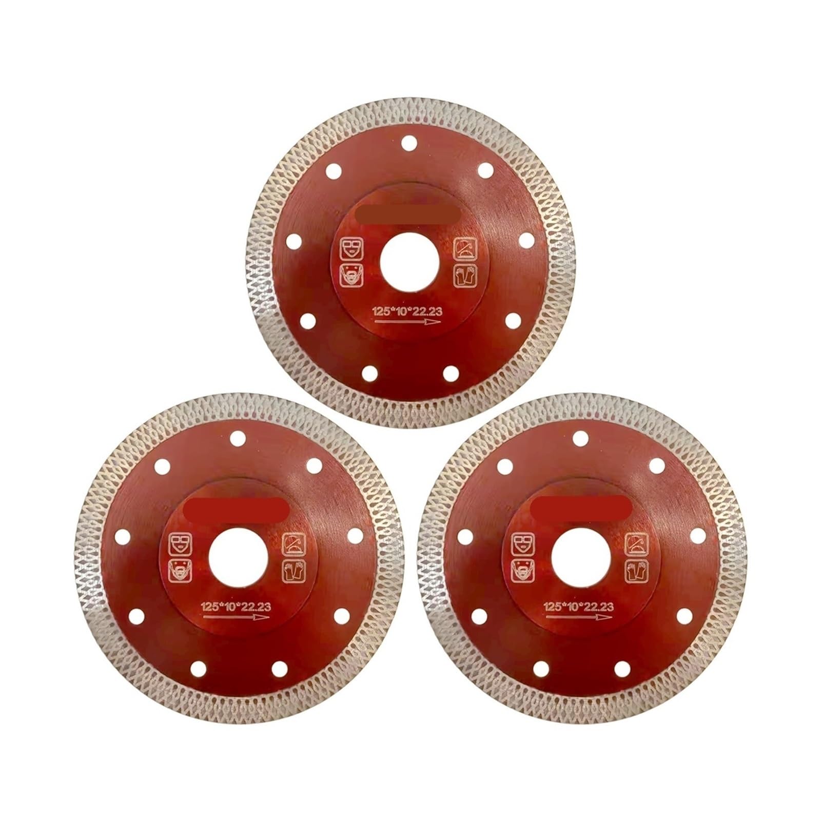 Hoja de sierra for azulejos porcelana súper delgada 5 pulgadas (125 mm) (eje 7/8", 5/8")