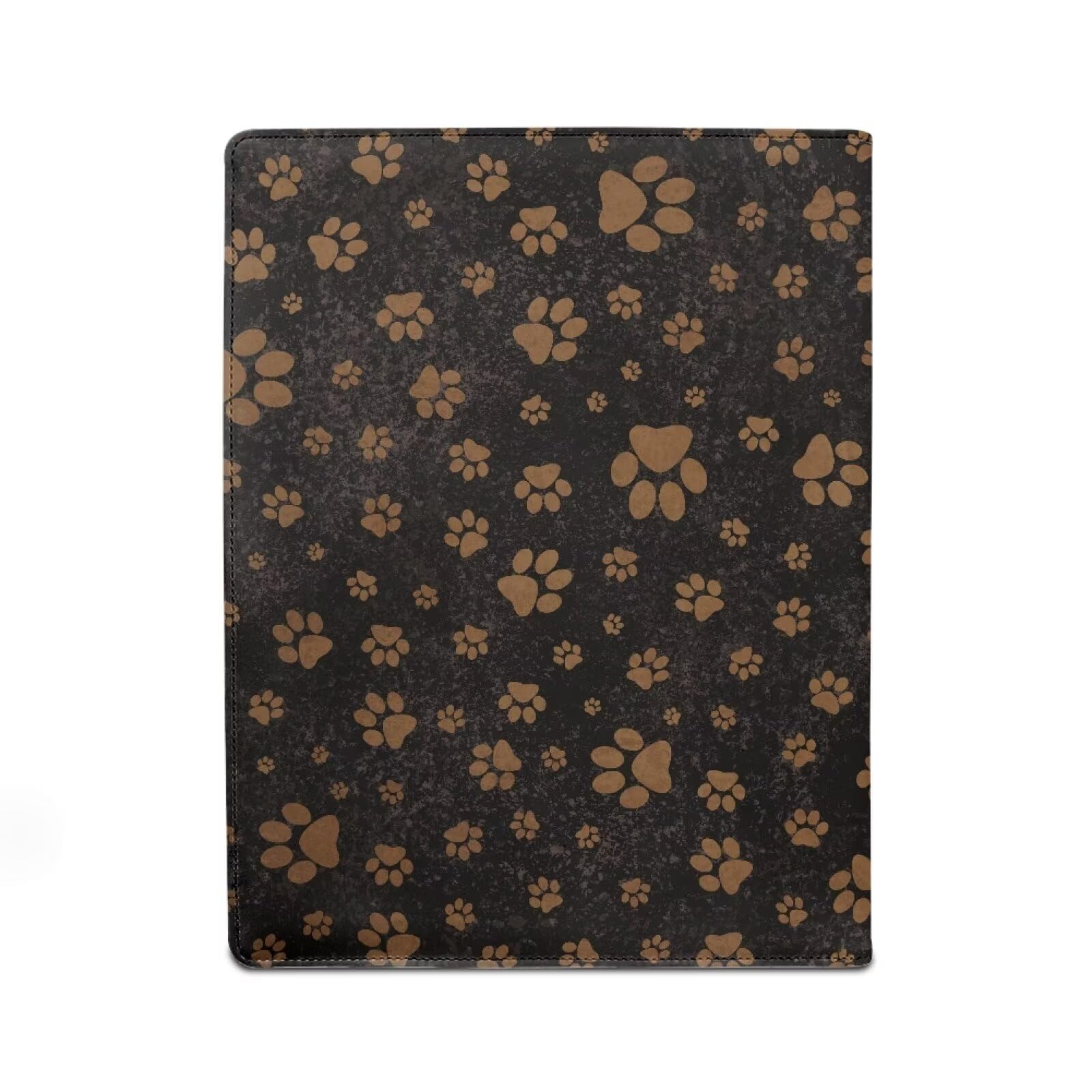 COEQINE Office Folders with Leather Cover Dortable Pu Cover Protection Interview Keep Important Document,Watterproof,Dogs Paw Cute Print - Image 3