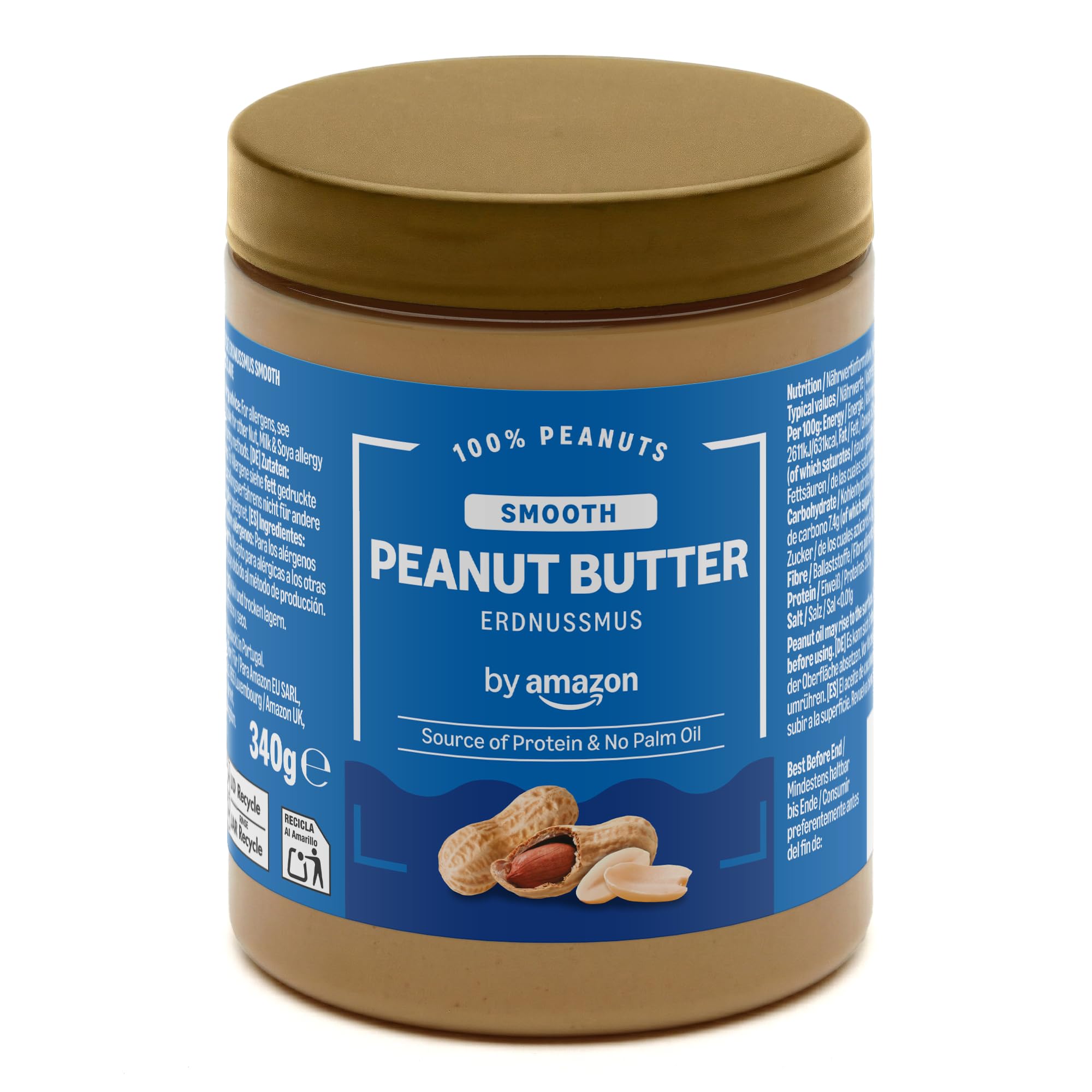 by Amazon Smooth Peanut Butter, 340g