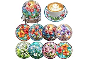 DIY Personalized Diamond Dotz Coasters for Adults