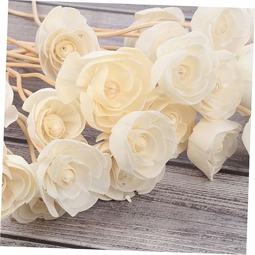 Miniatura 6 de EXCEART 15 piezas de bastón para caminar accesorios de caña recta difusor de caña de ratán flor difusor de aroma palo difusor de perfume palo