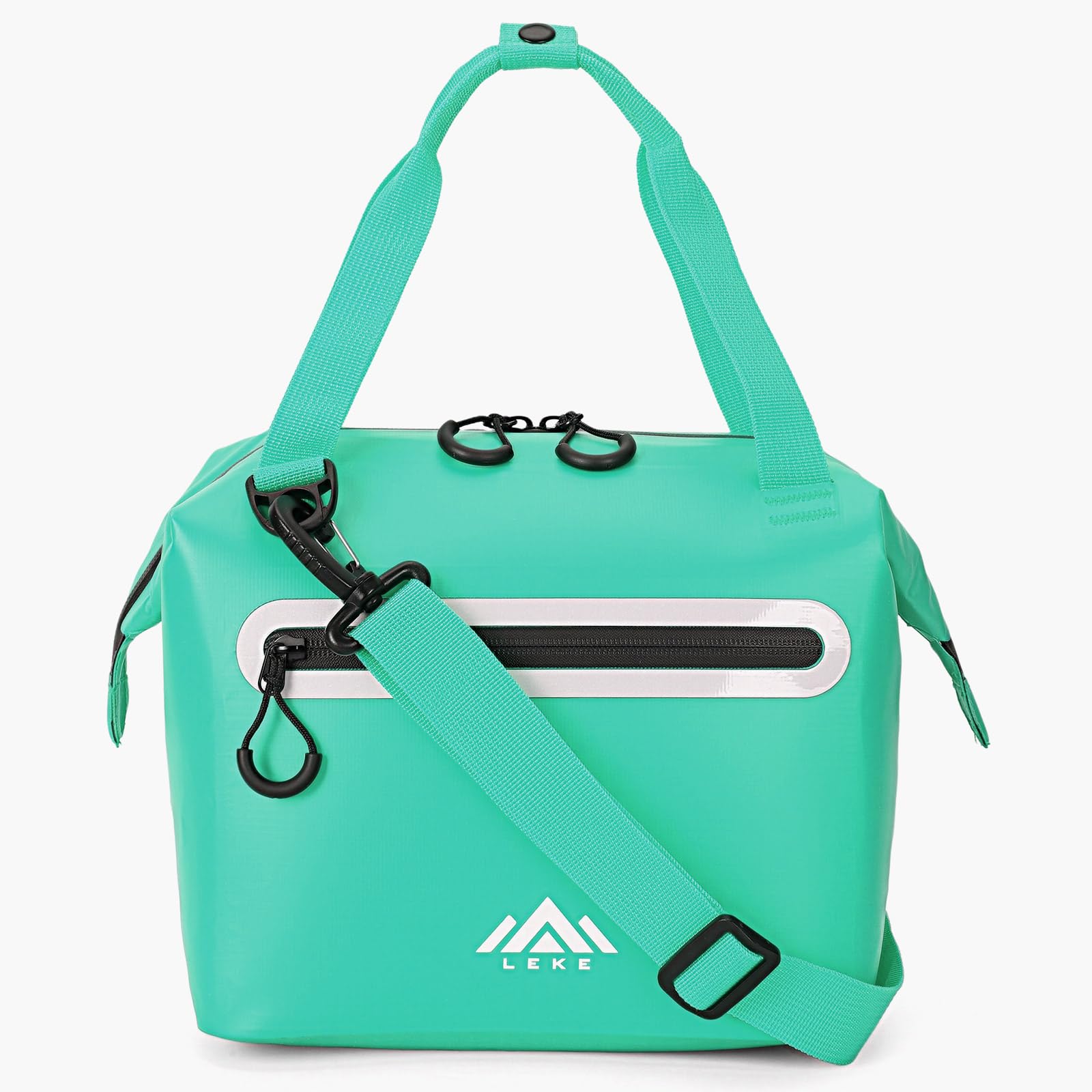 Lekesky Cool Bag 12L Waterproof Leakproof Insulated Cooler Bag, Thermal Lunch Bag with Built-in Steel Frame, Portable Cooler Lunch Bag with Adjustable Shoulder Strap for Work, Picnic, Beach, Camping