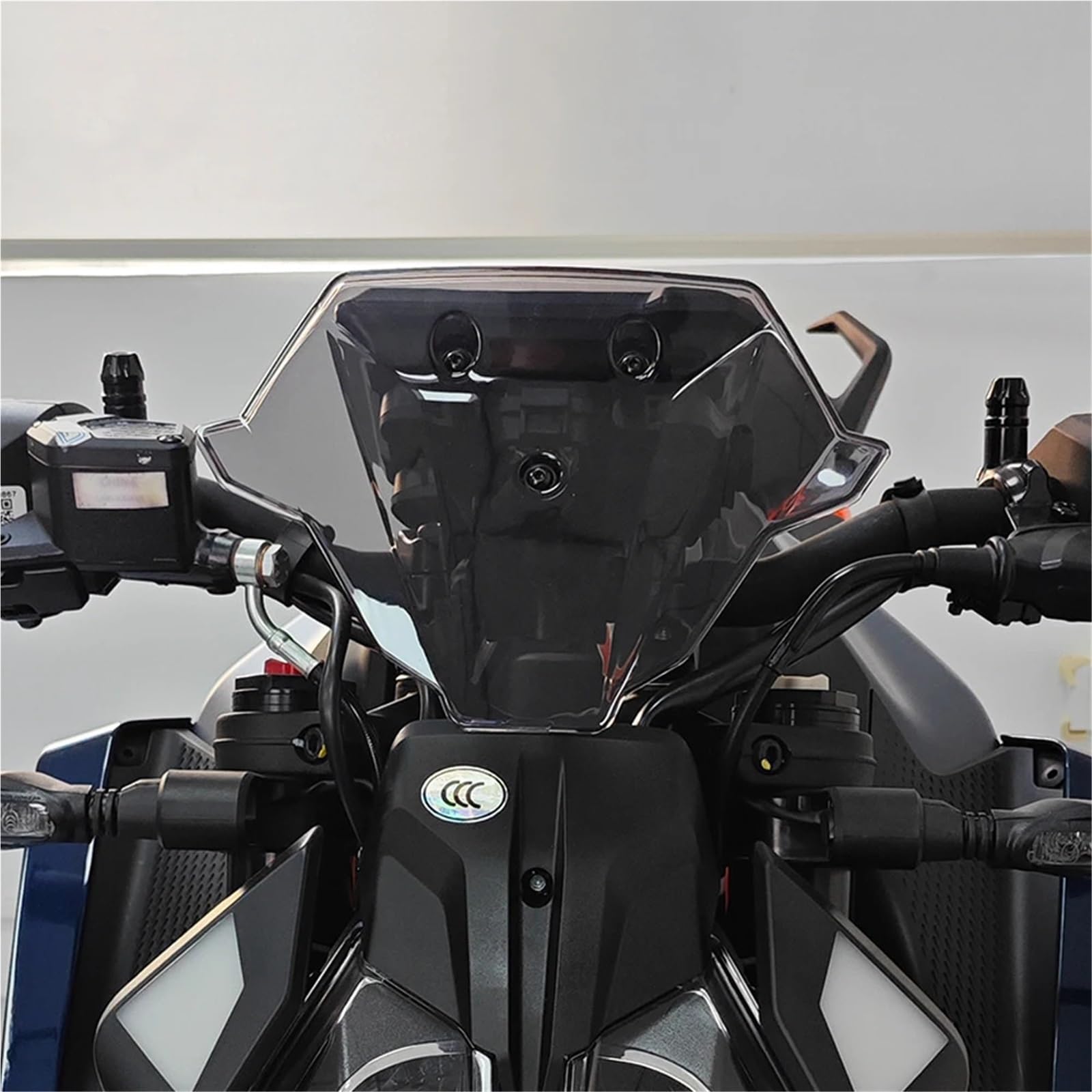 Przednia szyba motocyklowa Pasuje do 990 DUKE 990Duke 2024-2025 990 Duke Przednia szyba motocyklowa Akcesoria Szyba przednia Szyba sportowa(Light gray)