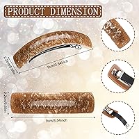 Vista 2 de WILLBOND 6 piezas pasadores de pelo para mujer, pasadores grandes para el cabello, clips franceses, broche retro para regalos de mamá, accesorios