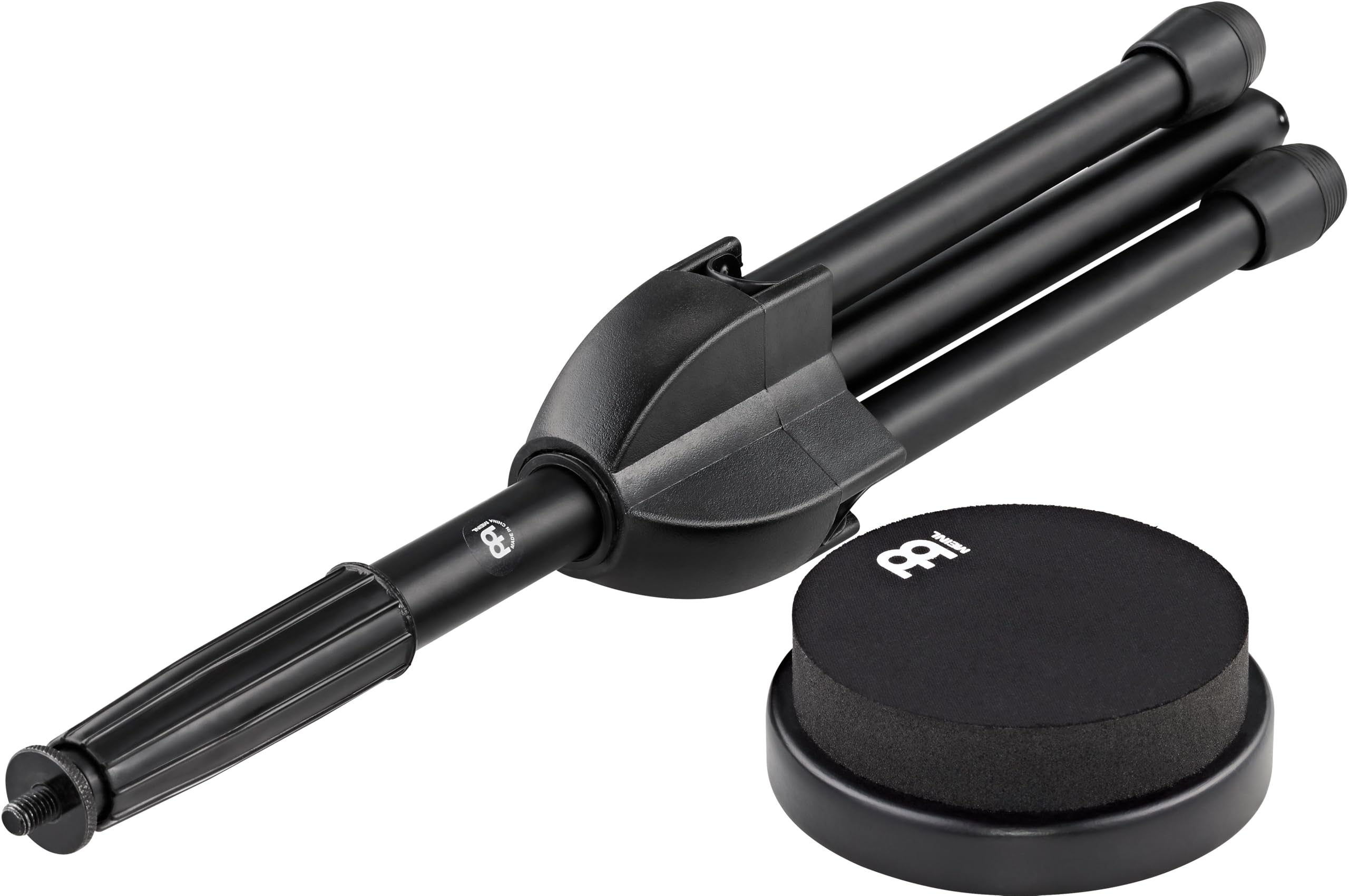 Meinl Cymbals Marshmallow Pad Set - 4 Inches - with Stand - Drum Accessory, Black (MMP4BK-MPPS), 4"