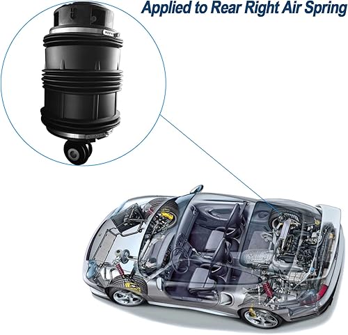 Miniatura 5 de Muelles suspendedores del aire derecho trasero compatibles con Mercedes-Benz W211 W219 2003-2011 E550E55 AMGE63 AMGCLS500CLS550CLS63 AMGCLS55 AMG