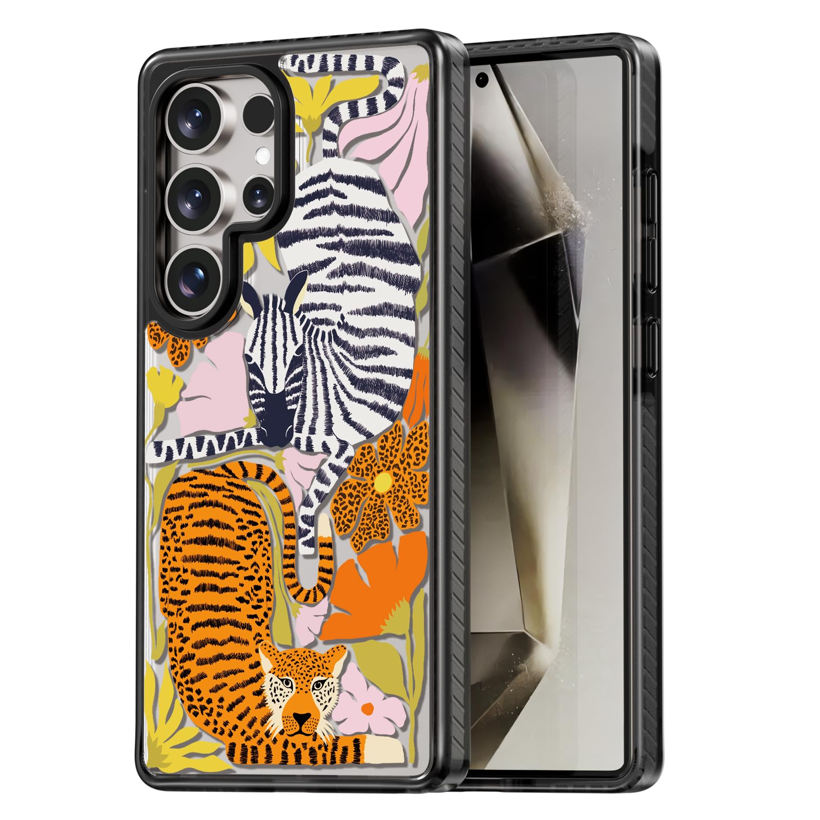 Rosarnnah for Samsung Galaxy S25 Ultra Case Aesthetic Black, Africa | Cute Funny Pattern Design for Girls Women Men, Durable Shockproof 6.9" Phone Case 6.6ft Drop Protection for Fashion Daily Africa(B25U) Basic Case Samsung Galaxy S25 Ultra