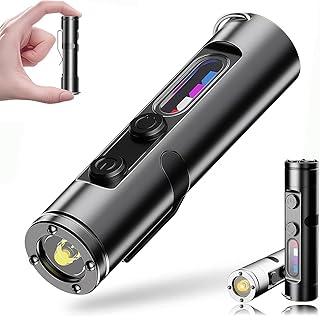 Taclight Mini – The Ultimate Everyday Micro Tool, Ultimate Survival Flashlight, 500 Lumens Rechargeable EDC Flashlight, Waterproof Magnetic Pocket Keychain Flashlights with Hat Clip