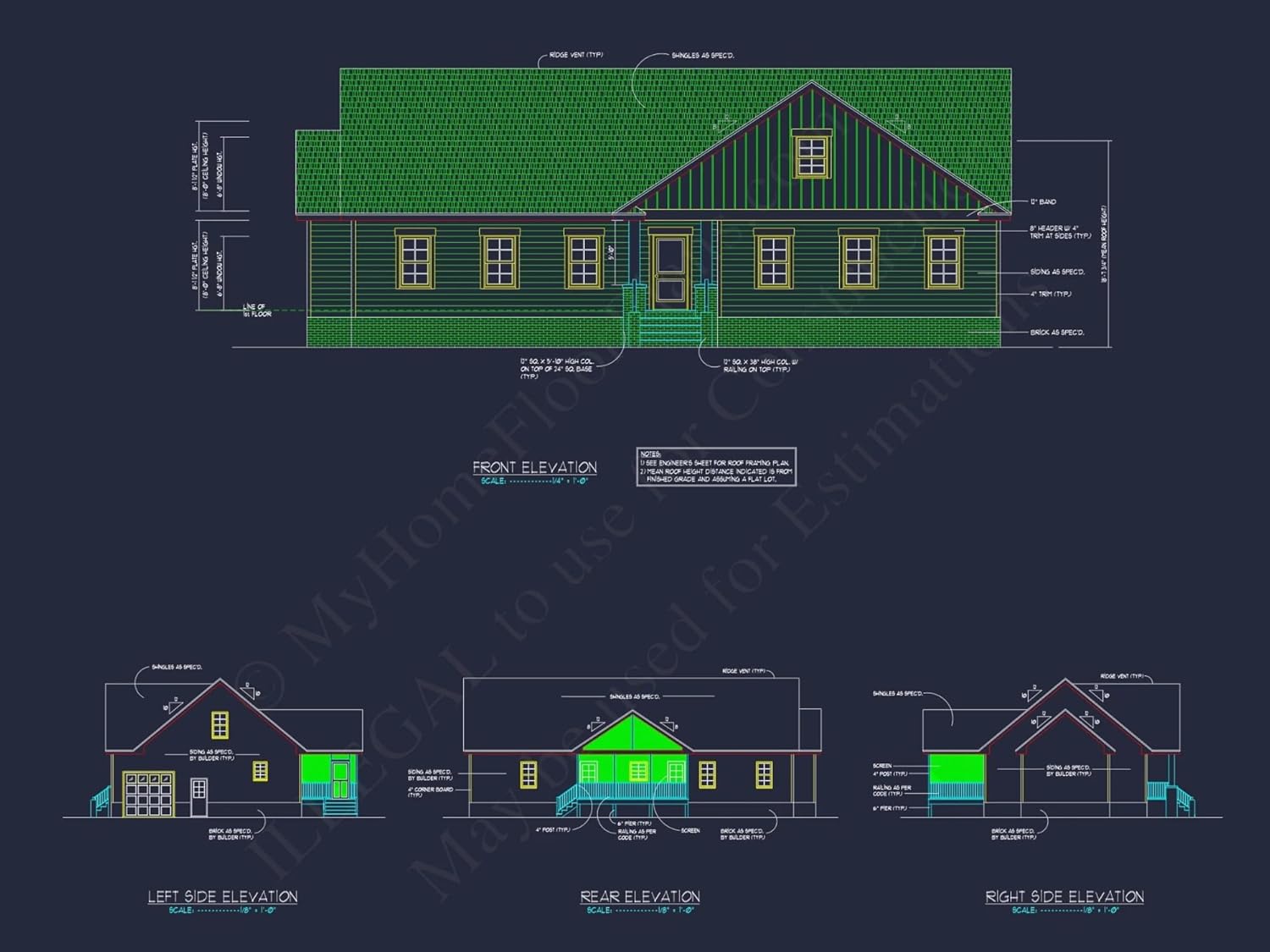 15-1470 House Plan - Traditional Ranch House Plan - 3-Bed, 2-Bath, 1,750 SF