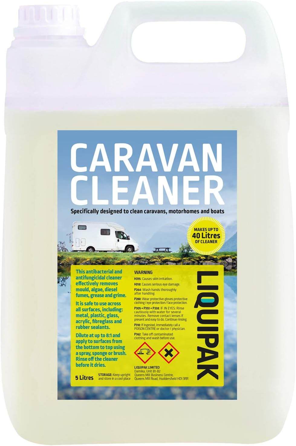 Liquipak Caravan Cleaner 5L Concentrated Caravan Cleaner Motorhome