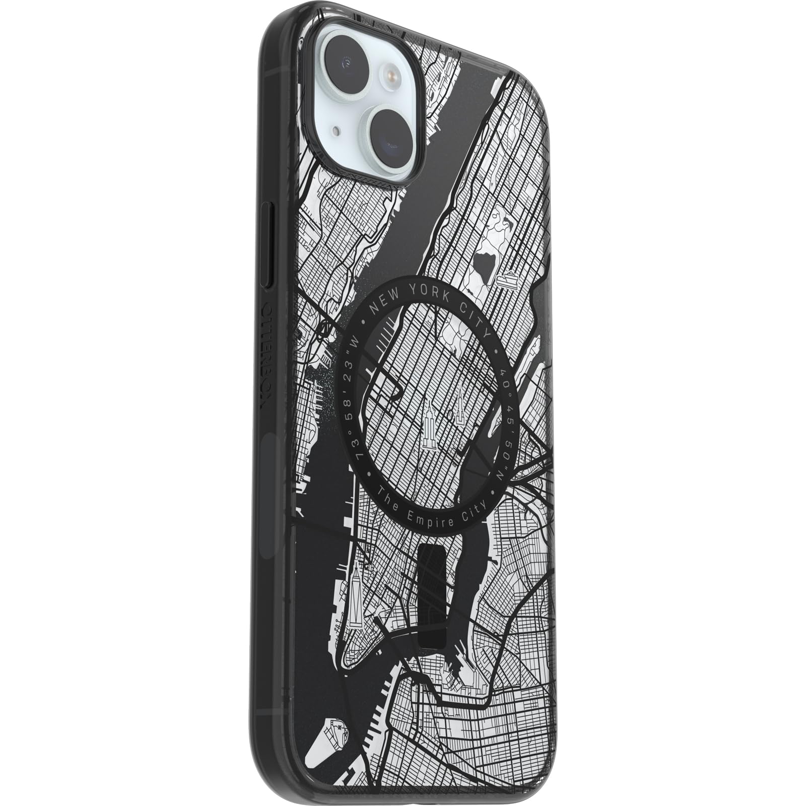OtterBox Clear Case Serie Per IPhone 15 Plus Con MagSafe - Protettiva Anti Caduta, Ultra Sottile, Trasparente Con Dettagli Manta Ray - 5