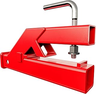 YITAMOTOR Clamp On 2" Trailer Hitch Receiver Ball Mount Adapter Compatible with Kubota Deere Bobcat Bucket