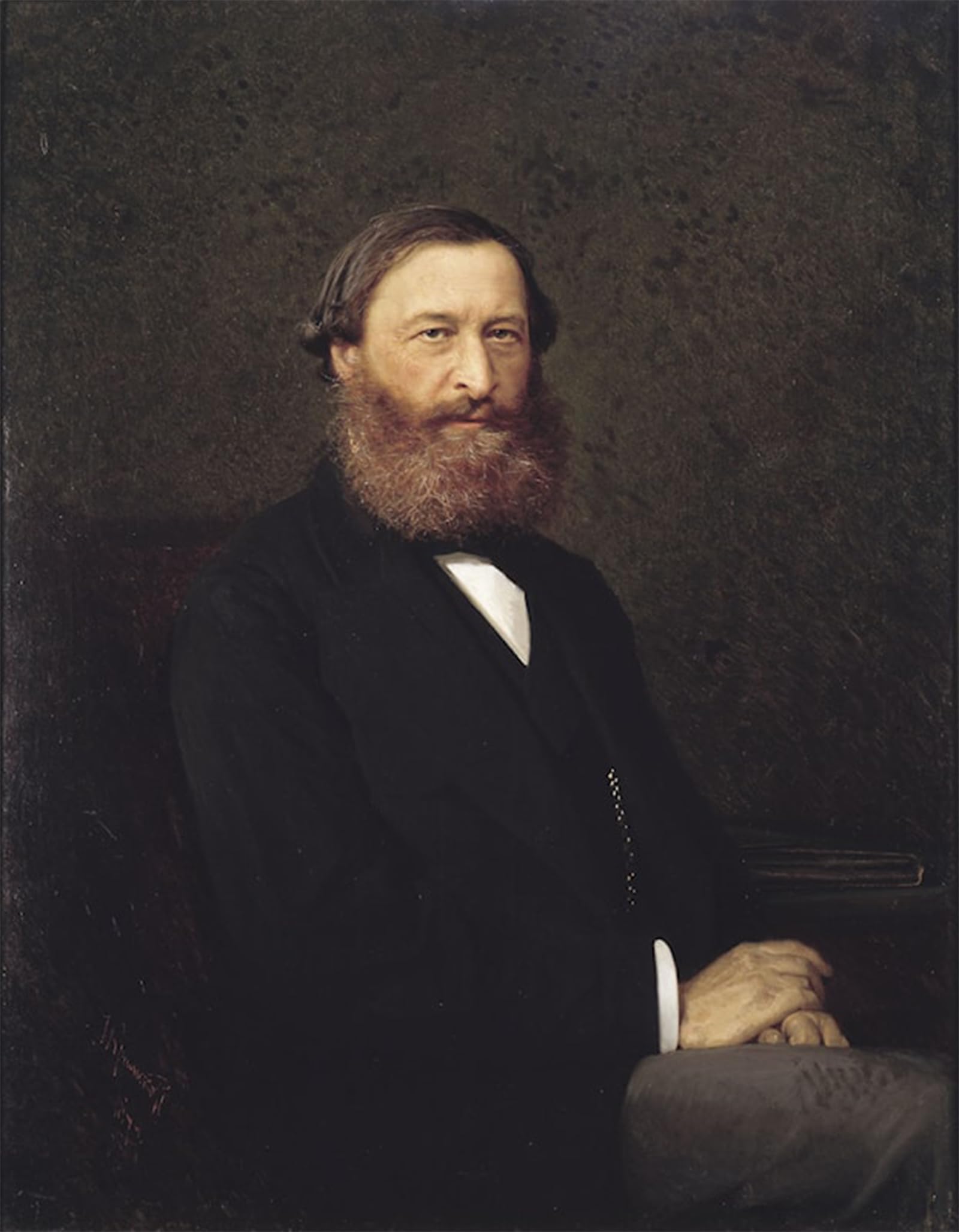 Serendipitp No Frame Aesthetic Poster Photo Wall Print Retro Picture Portrait Of Yu.f. Samarin By Ivan Nikolaevich Kramskoy Modern Wall Artwork For Home Decor 60X90cm