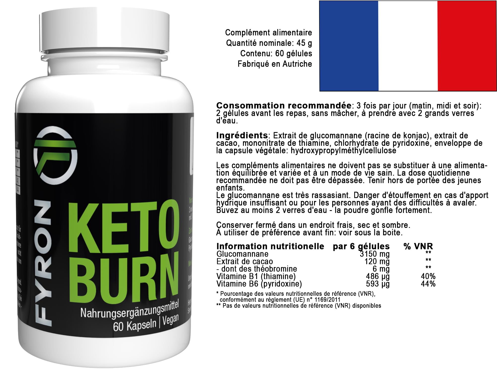 Keto Burn - 60 gélules