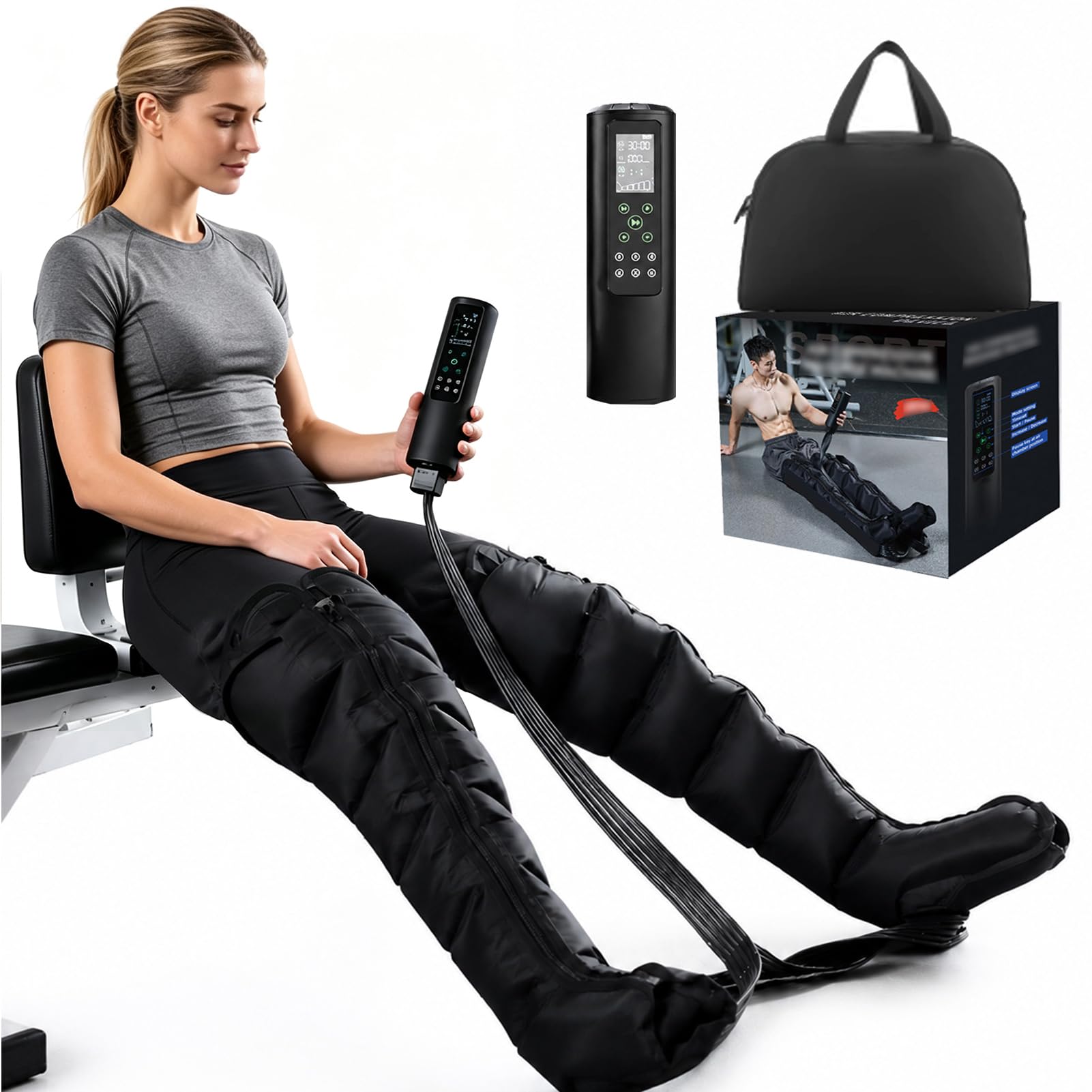 Máquina Presoterapia para Casa, Botas Presoterapia Piernas Portátil