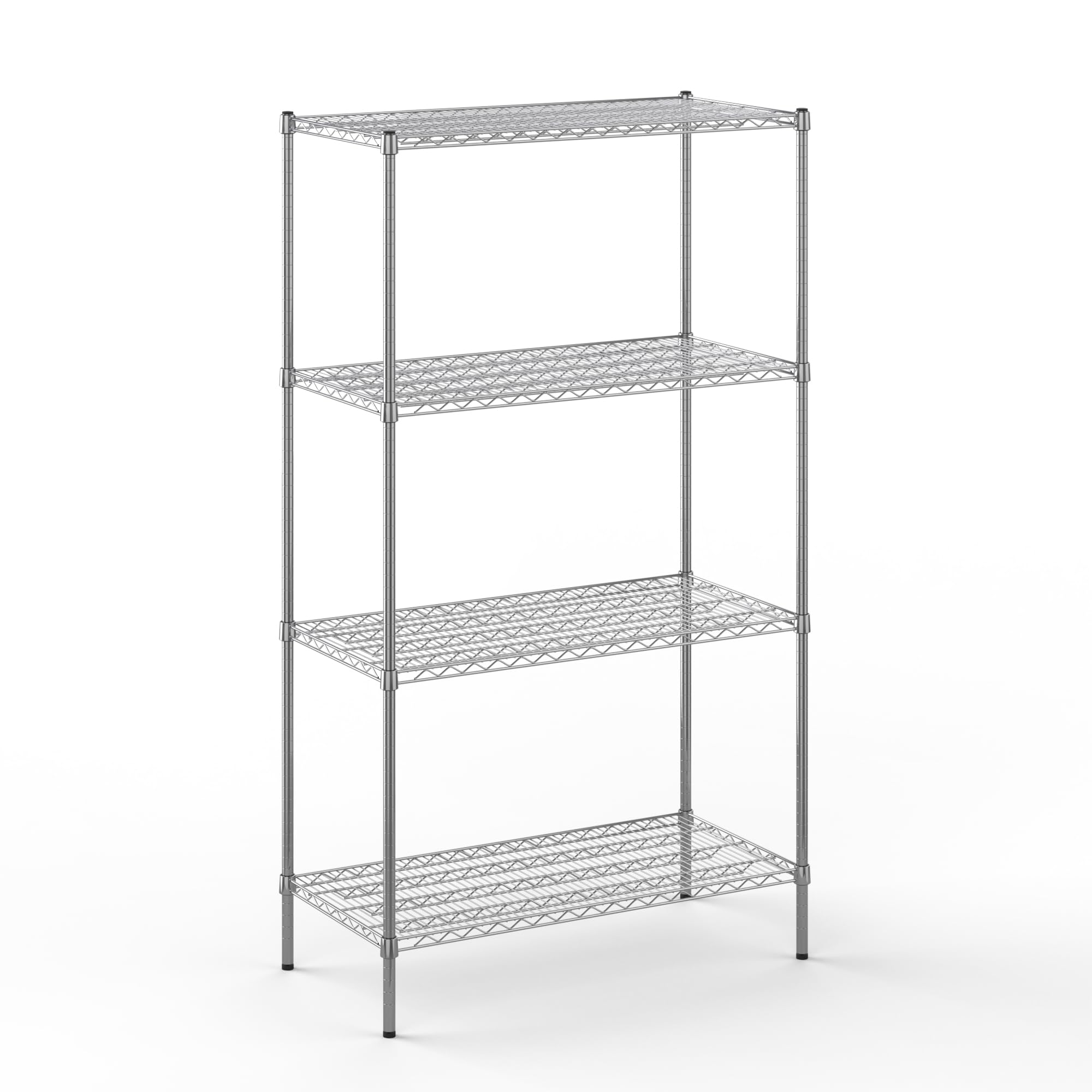 21" Deep x 42" Wide x 74" Height Wire Shelving Kit | 4-Tier | NSF Commercial Storage Rack Unit